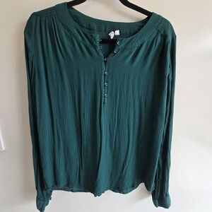 Treasure and bond emerald green blouse